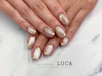 ネイルアトリエルカ(nail atelier LUCA)/W-895 ブラウンギャラクシー