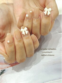 プライベート ネイルサロン マーマ(murmur)/リボンパーツネイル