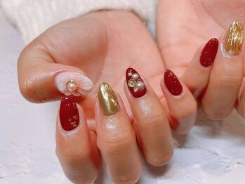 アンジュネイル(Angenail)/ぷっくりフラワーネイル