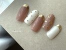 ミラーフレンチ×ドット