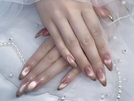 90 min art ラメフレンチ