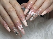ネイルズバー 新宿店(Nails Bar)/ピンクリボンジュエリーネイル