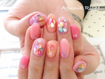 アグニークリッシェ(Agunik Riche)/【シェルフラワーネイル】