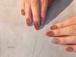 ☆秋色フラッシュネイル☆