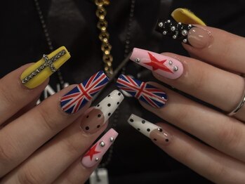 海外ネイル/長さだし/手描き