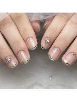 ハートネイル(Heart nail)/ガラスフレンチ