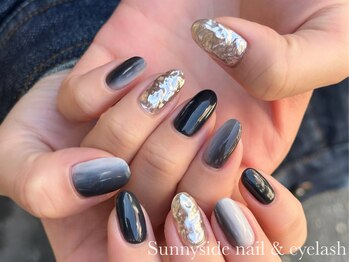 サニーサイド 梅田(Sunny side)/モノトーンネイル