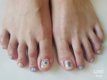 ウォーターワールド 大和店(WATER WORLD)/押し花ネイル