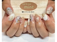 ネイルアンドアイ ミント(nail＆eye mint)/大理石風ネイル