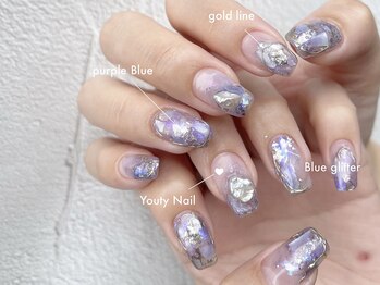 ユーティーネイル(Youty Nail)/紫陽花ネイル