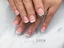 ネイルアトリエルカ(nail atelier LUCA)/W-886 大人上品フレンチネイル