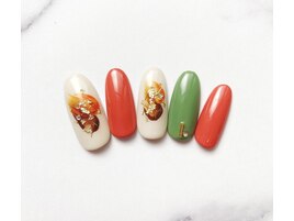 秋色ネイル