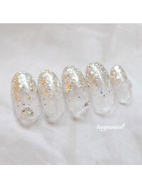 新色ラメグラデーションネイル