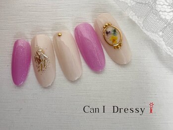 キャンアイドレッシー 溝ノ口店(Can I Dressy)の写真/定額デザインはもちろんオリジナルのデザインも可能なシンプルネイル☆オフィス勤務の方にもおすすめ◎