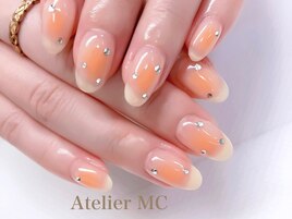 チークネイル×ストーン