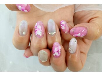 フラワーアートネイル