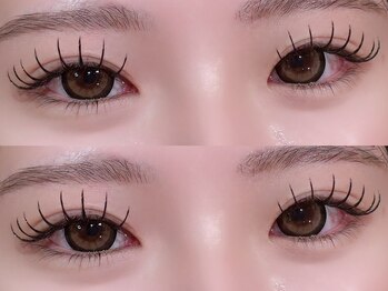 プラス エヒク(PlusEhiku)の写真/高持続LEDエクステ♪モチの良さにこだわる方に最長2ヶ月キープ☆キレイな目元を長く楽しめるサロン