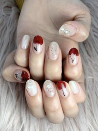 さくらんぼネイル