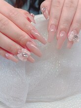 らん ネイル/長さ出しシンプルカラー！