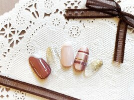 バレンタインネイル