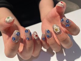 くすみカラーネイル