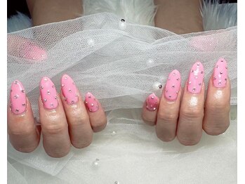 ジェー エス シー ネイル(J.S.C.nail)/ピンク/派手/パーツ/夏ネイル