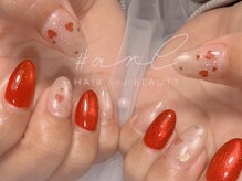 アール 多治見店(#arl)/バレンタインデザインネイル