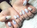 大理石風ネイル