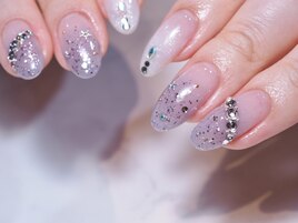 ～グラデーションラメネイル～