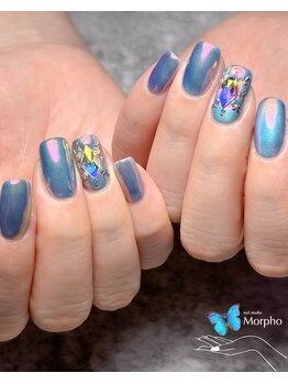 モルフォ 千駄ヶ谷(Morpho)/キラキラ奥行きネイル