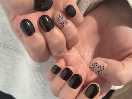 りぼんネイル