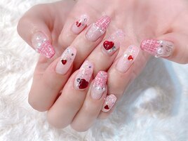 #推し活#ピンク#ツイード#ハート
