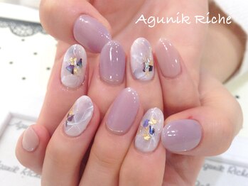 アグニークリッシェ(Agunik Riche)/【大理石ネイル】