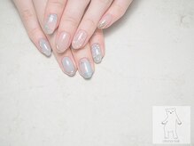 オトナネイル(otona nail)/かすみ草ネイル チェックネイル