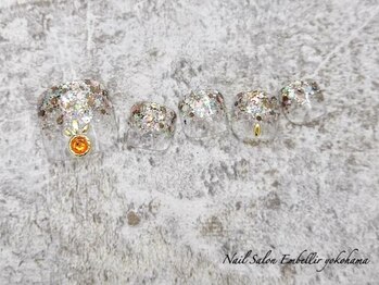 アンベリール 横浜店(Embellir)/(1837)リーフスタッズネイル