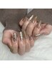 【美フォルム】【潤艶ネイル】デザインコース(アート4本) ¥6800