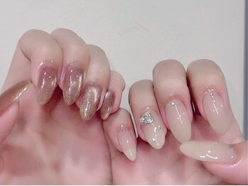 カレンバイネオリーブ 武蔵小杉(caren by neolive)の写真/うるうるな透明感&ちゅるんとした艶感の韓国ネイル/ワンホンネイルが人気♪全メニューパラジェル使用