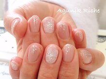 アグニークリッシェ(Agunik Riche)/【たらしこみネイル】