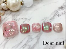 ディア ネイル(Dear nail)/ピンクシェル×ミラー