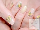 春ネイル ミモザネイル