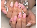 チェック/ドット/ピンク