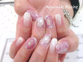 【大理石ネイル】