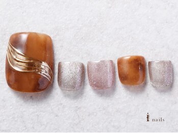 アイネイルズ 吉祥寺店(I nails)/べっ甲フットネイル［吉祥寺］