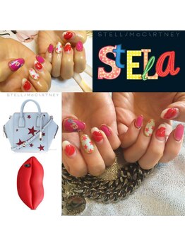 ネイルサロン ティーエイチセブン(Nail Salon TH SEVEN)/星柄×リップ柄ネイル