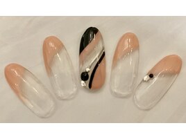 斜めフレンチネイル