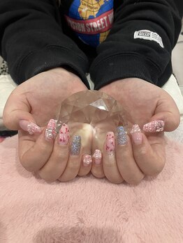 チェリーブロッサム(A CHERRY BLOSSOM)/チェリーとツイード激かわネイル