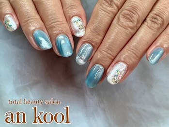 アンクール(an kool)/マグネット×シェルネイル