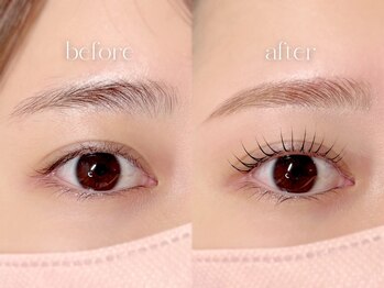 ビジューペッシュ(BijOU PECHE)の写真/フリーハンド施術☆骨格に合わせたWAXと眉カラー&間引きでトレンドのふわふわ眉に♪