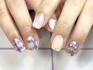 ニュアンスチェックネイル