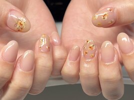 春ネイル/ドライフラワー/西新宿